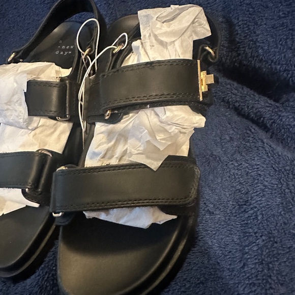 Women’s Janie Ankle Strap Sandals Black Size 9 - Picture 2 of 6